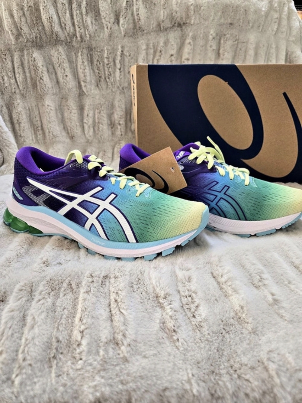 ASICS GT-1000 10 Women's Athletic Shoes Green & Purple US 7